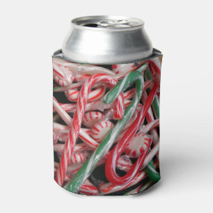 Porta-lata Feriado de Natal Candy Canes and Peppermints