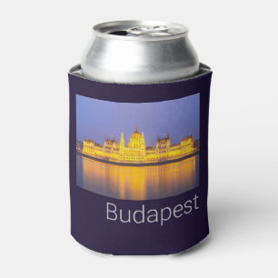 Porta-lata Feriado na Hungria no Panorama do Parlamento Budap