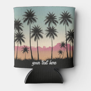 Porta-lata Férias de Verão de Palma de Praia Sunset Personali