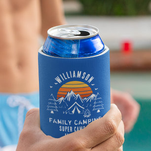 Porta-lata Férias de Verão em Família Acampando Qualquer Cor 