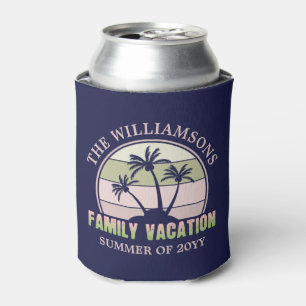 Porta-lata Férias Familiares Personalizadas Ilha Tropical de 