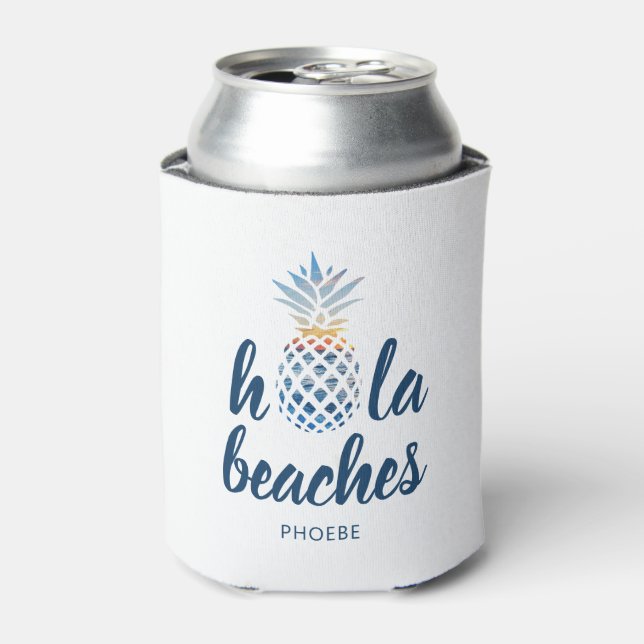 Porta-lata Férias Personalizadas na Praia de Pineapple Seasid (Can Front)