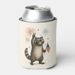 Porta-lata Férrimo Mas Livre Fogos De Artifício Feral Raccoon