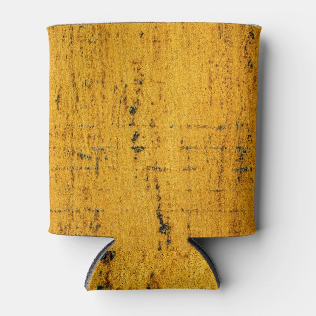 Porta-lata Ferro Rustado, Fundo de Textura Metálica. (Frente)
