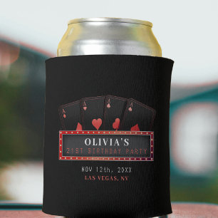 Porta-lata Festa de aniversário de 21 anos de Ataque Vermelho