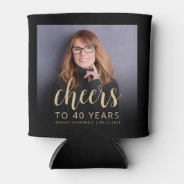 Porta-lata Festa de aniversário de 40 anos de Animação de Fot