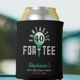 Porta-lata Festa de aniversário de 40 anos de Golfe Fantástic
