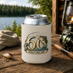 Porta-lata Festa de Aniversário de 60 Anos de Pesca Fisgado D
