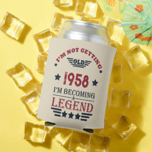 Porta-lata Festa de aniversário de 65ª safra personalizada