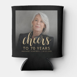 Porta-lata Festa de aniversário de 70 de Animação de Fotograf