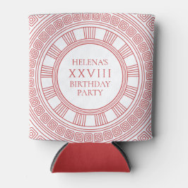 Porta-lata Festa de aniversário de deusa com cores personaliz