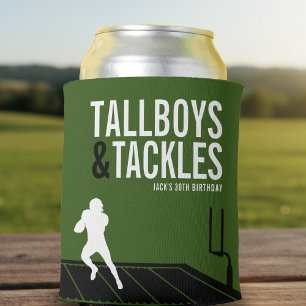 Porta-lata Festa de Aniversário de Futebol Tallboys & Tackles
