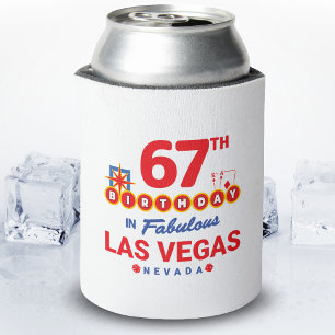 Porta-lata Festa de aniversário de Las Vegas - 67º anivers