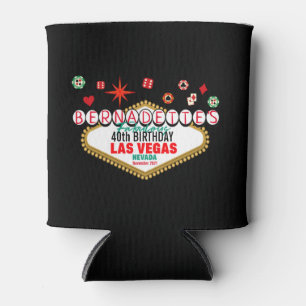 Porta-lata Festa de aniversário de Las Vegas Correspondendo 