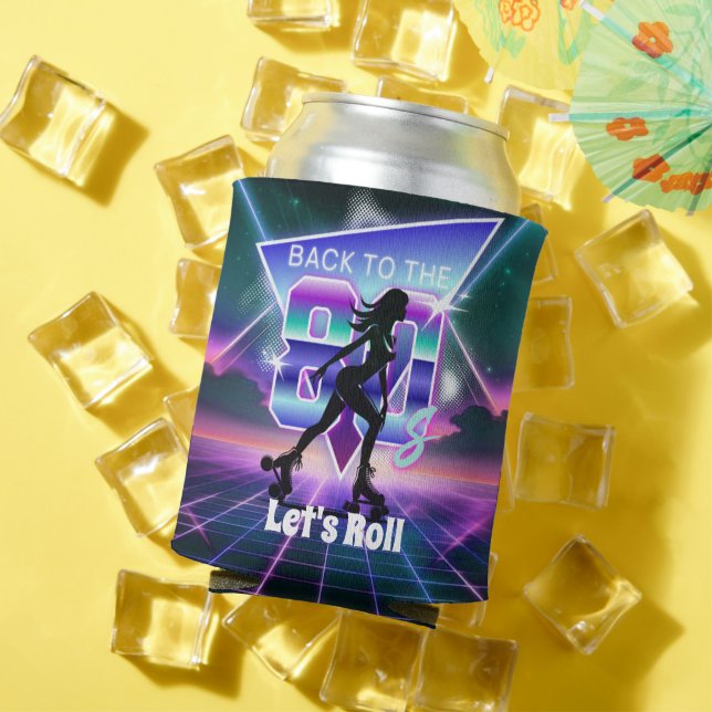 Porta-lata Festa de aniversário do cilindro Vaporwave (Verão in situ)