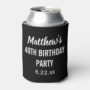 Porta-lata Festa de aniversário Favorita Modern Typography B