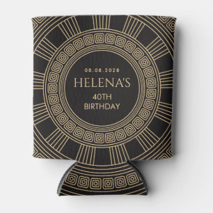 Porta-lata Festa de aniversário grega com cores PERSONALIZADA