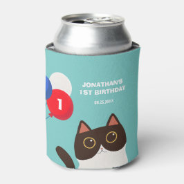 Porta-lata Festa de aniversário infantil balão Cool Cat