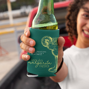 Porta-lata Festa de aniversário Margarita Fiesta Verde Modern