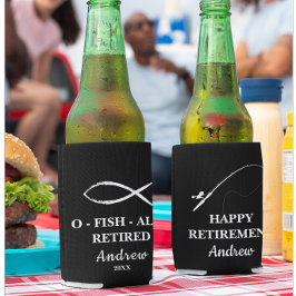 Porta-lata Festa de Aposentadoria Tema Pesca