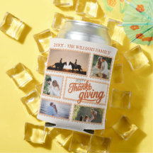 Festa de Colagem de Fotos de Ação de Graças da Fam