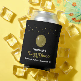 Porta-lata Festa de Despedida de Solteira Groovy Retro Última