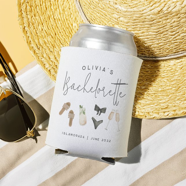 Porta-lata Festa de Despedida de Solteira Personalizada de Ve (Criador carregado)