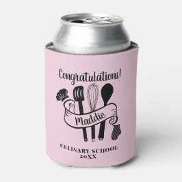 Porta-lata Festa de Graduação de Chef Personalizada 