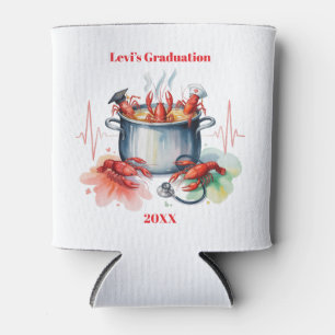 Porta-lata Festa de Graduação de Enfermeira Cajun Divertida