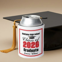 Festa de Graduação Personalizada Vermelha da Turma