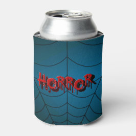 Porta-lata Festa de Halloween Red Horror Spider Web Blue Scar
