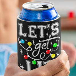 Porta-lata Festa de Natal Engraçado - Luz de Natal