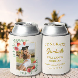 Porta-lata Festa de Piscina de Graduação Floral Elegante Wate