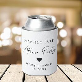 Porta-lata Festa de Recepção de Casamento Felizes para Sempre