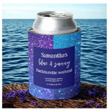 Festa de solteira brilhante azul