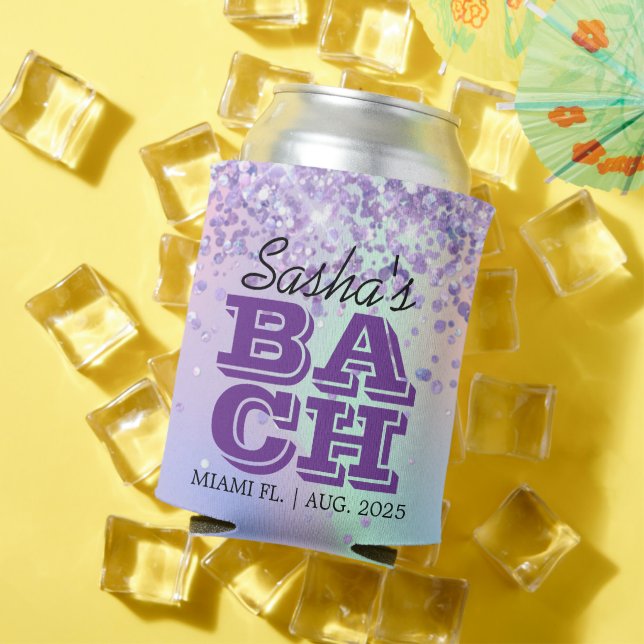 Porta-lata Festa de Solteira Elegante e Chic Personalizada (Verão in situ)