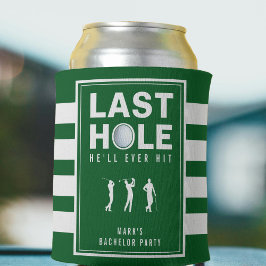 Porta-lata Festa de Solteiro de Golfe Último Buraco Verde Lis
