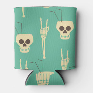 Porta-lata Festa do Inferno: Design do Halloween de Skeleton