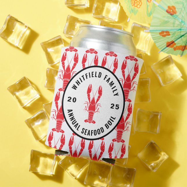 Porta-lata Festa Personalizada de Lagostas Familiares (Verão in situ)