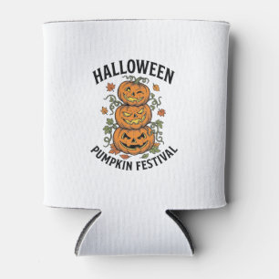 Porta-lata Festival de Abóbora de Halloween Jack O Lantern Vi