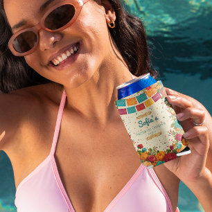 Porta-lata Fiesta de Colores Quinceanera, costume