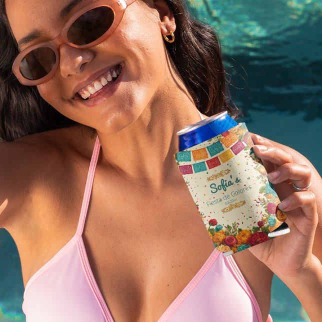 Porta-lata Fiesta de Colores Quinceanera, costume (Criador carregado)