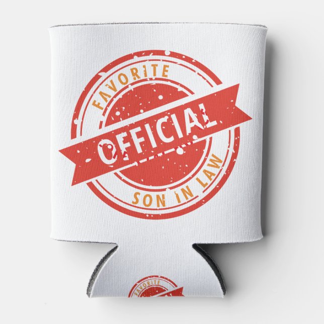 Porta-lata Filho Favorito Oficial em Direito Presente para Fi (Frente)