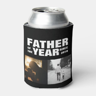 Porta-lata Filme Fotográfico Personalizado Pai do Ano Preto