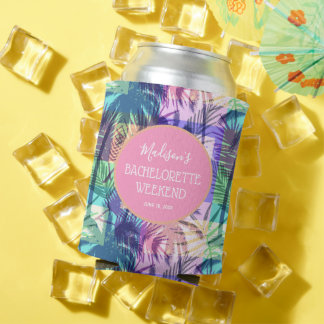 Porta-lata Fim de Semana de Solteira Festa Palmeiras Tropicai