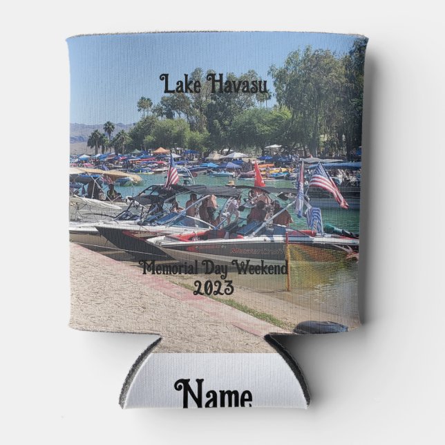 Porta-lata Fim de Semana do Dia Memorial no Lago Havasu (Frente)