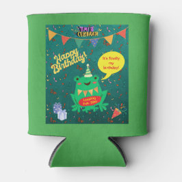 Porta-lata Finalmente é o meu aniversário, Fev. 29 Sapo Confe