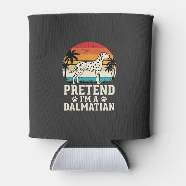 Porta-lata Fingir Que Sou Um Cão Dalmatas Retro (Frente)