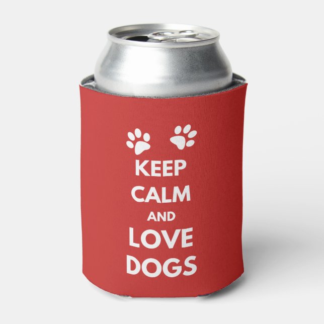 Porta-lata Fique calmo e ame cachorros (Can Front)