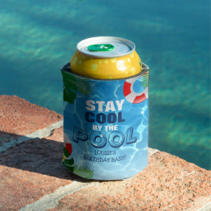Porta-lata Fique Fresco à Beira da Piscina Aniversário Person